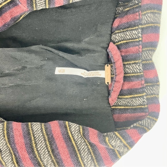 NWT Free People B-Line Striped Velvet Blazer Red Burgundy Academia Jacket Combo - Picture 11 of 14